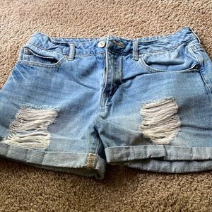 New denim shorts
